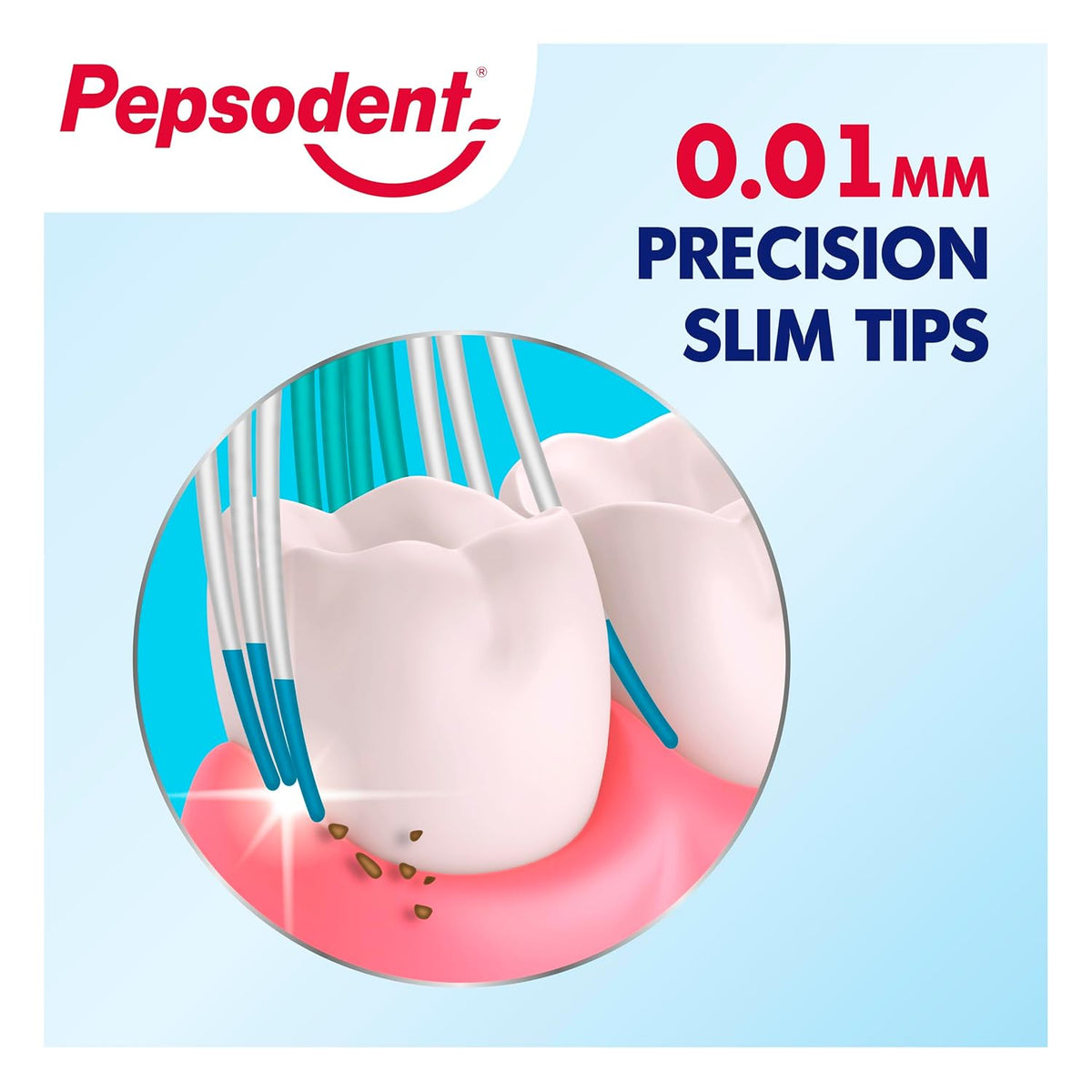 Pepsodent Sensisoft soft bristles manual toothbrush for adults - Pack of 3, Multicolor - for sensitive teeth and gums