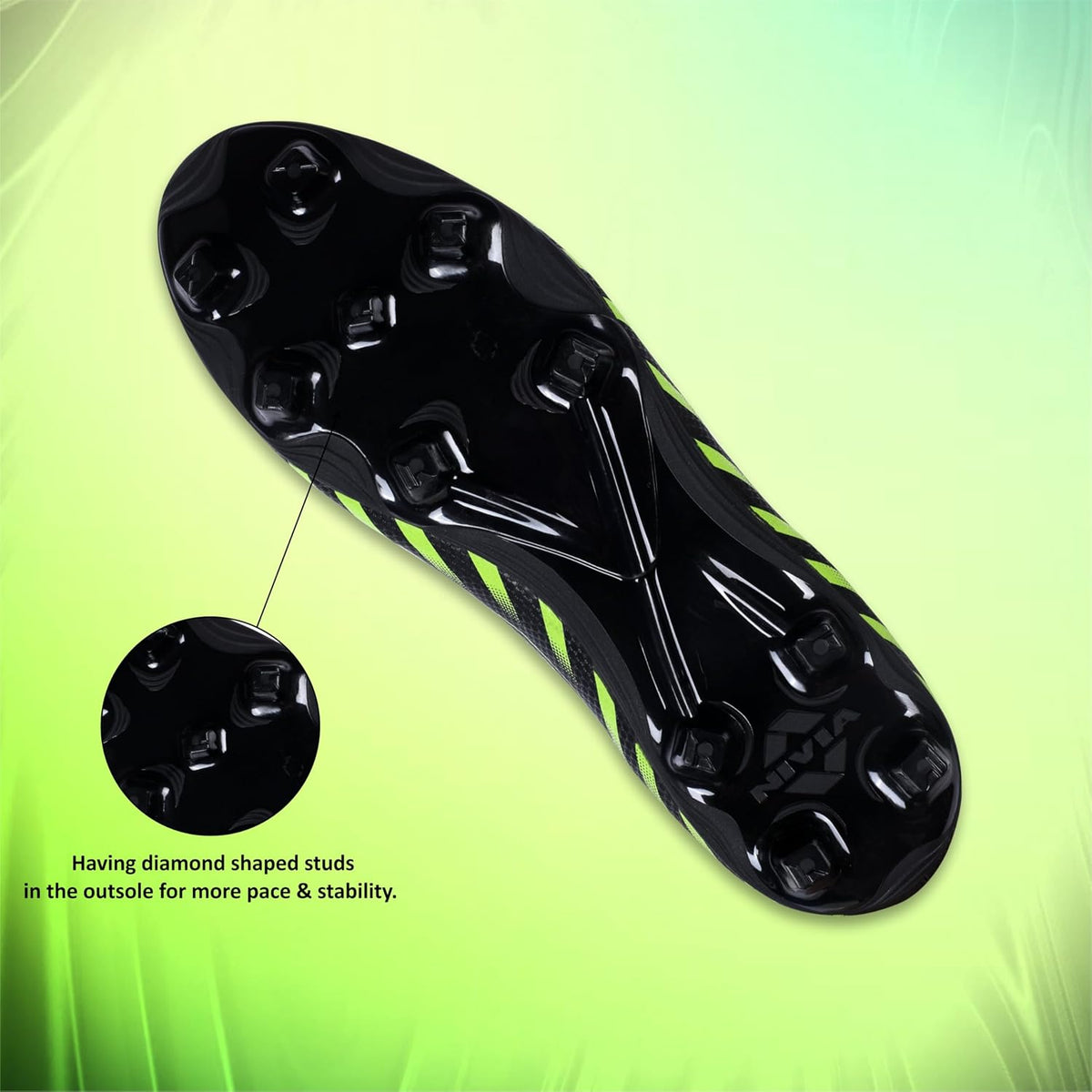 Nivia Kinatic Football Stud Shoe Foe Men/Sports and Soccer Shoe/Comfortable and Lightweight 11 UK