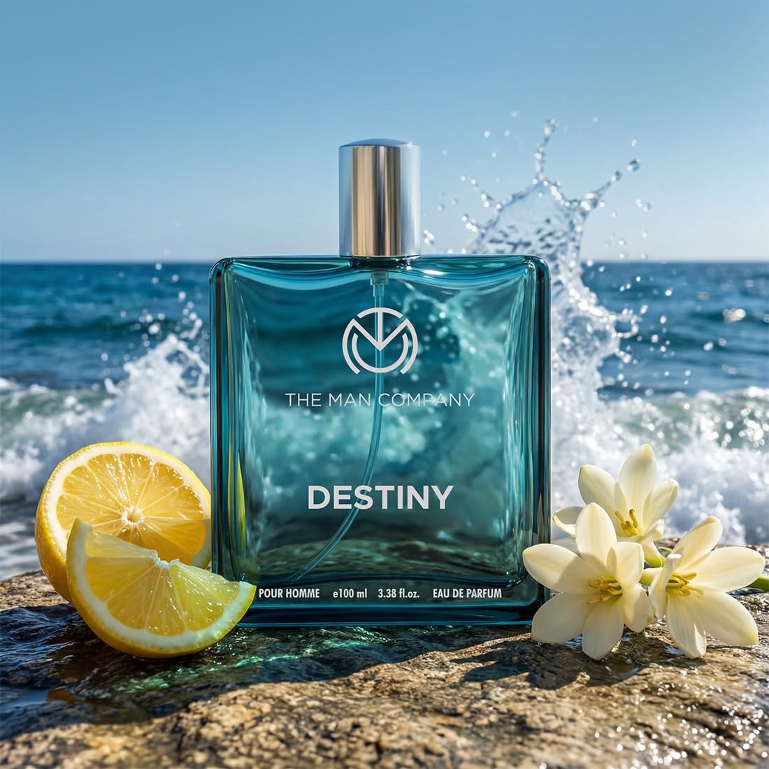 The Man Company Destiny Perfume for Men - 100ml | Premium Long-Lasting Fragrance | EDP for Men (Eau De Parfum) | Gift for Him Citrus
