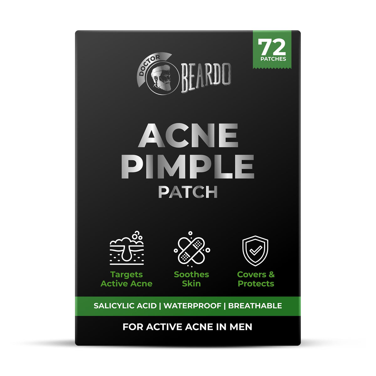 Beardo Acne Pimple Patch for Face with Salicylic Acid (72 dots) | Waterproof Patches for Active Acne | Absorbs Pimple Overnight and Reduces Excess Oil | Pimple