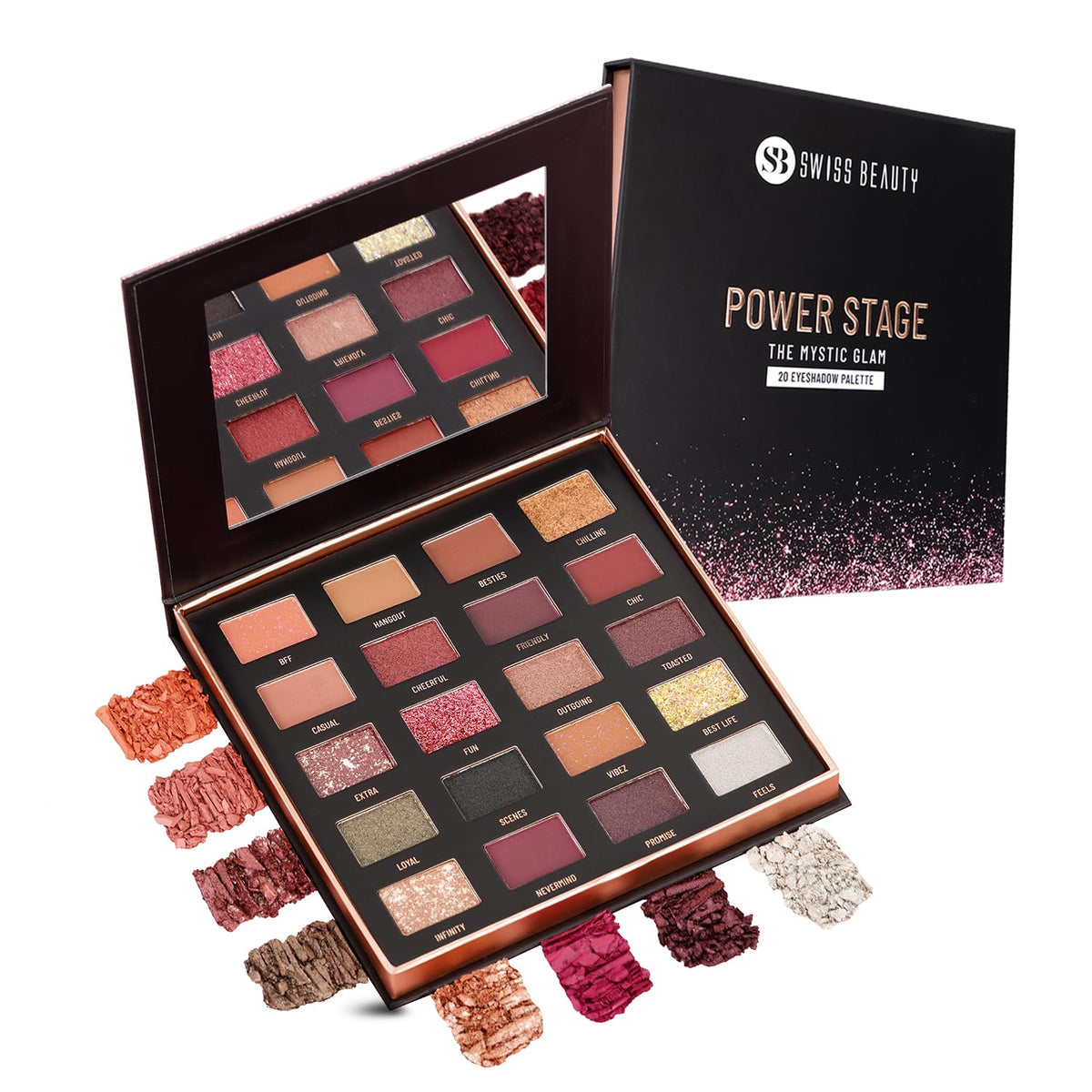 Swiss Beauty Power Stage Eyeshadow Palette (Mystic Glam)