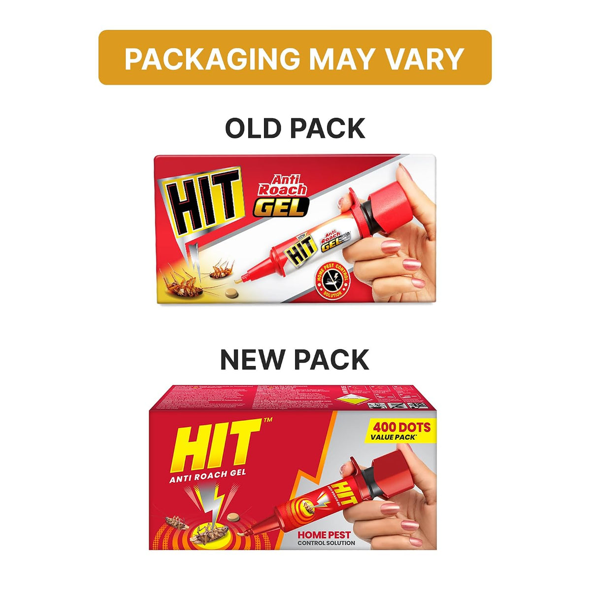 Hit Anti Roach Gel - Cockroach Killer (20G) | Kitchen Safe | Odourless | Fast And Convenient, Pack Of 1 20 g (Pack of 1)