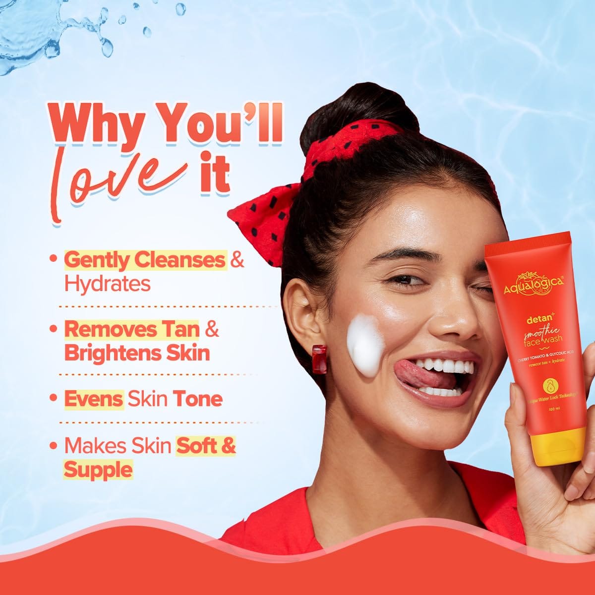 Aqualogica - Detan+ Smoothie Face Wash (100mL)