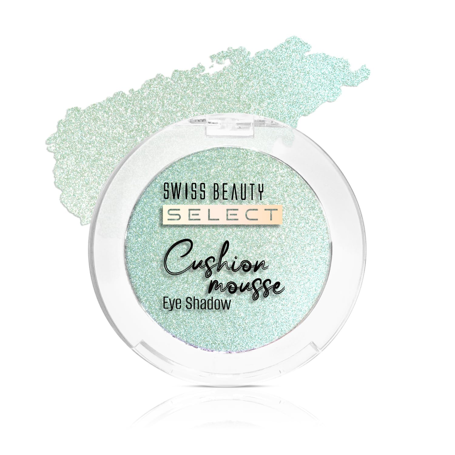 Swiss Beauty Cushion Mousse Eyeshadow | Highly Pigmented & Blendable Formula | Long-Lasting Cream Eye Makeup with Vitamin E | Lightweight & Shimmer Finish | Shade- 3. Aurora Green, 2g