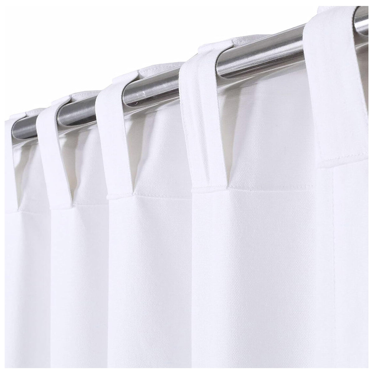 Farmhouse Curtains 50x84 inch White Textured Slub,Bathroom Curtains,Bathroom Window Curtains,84inch Curtain,Cotton Curtains,tab top Curtains,White Cotton Curtai