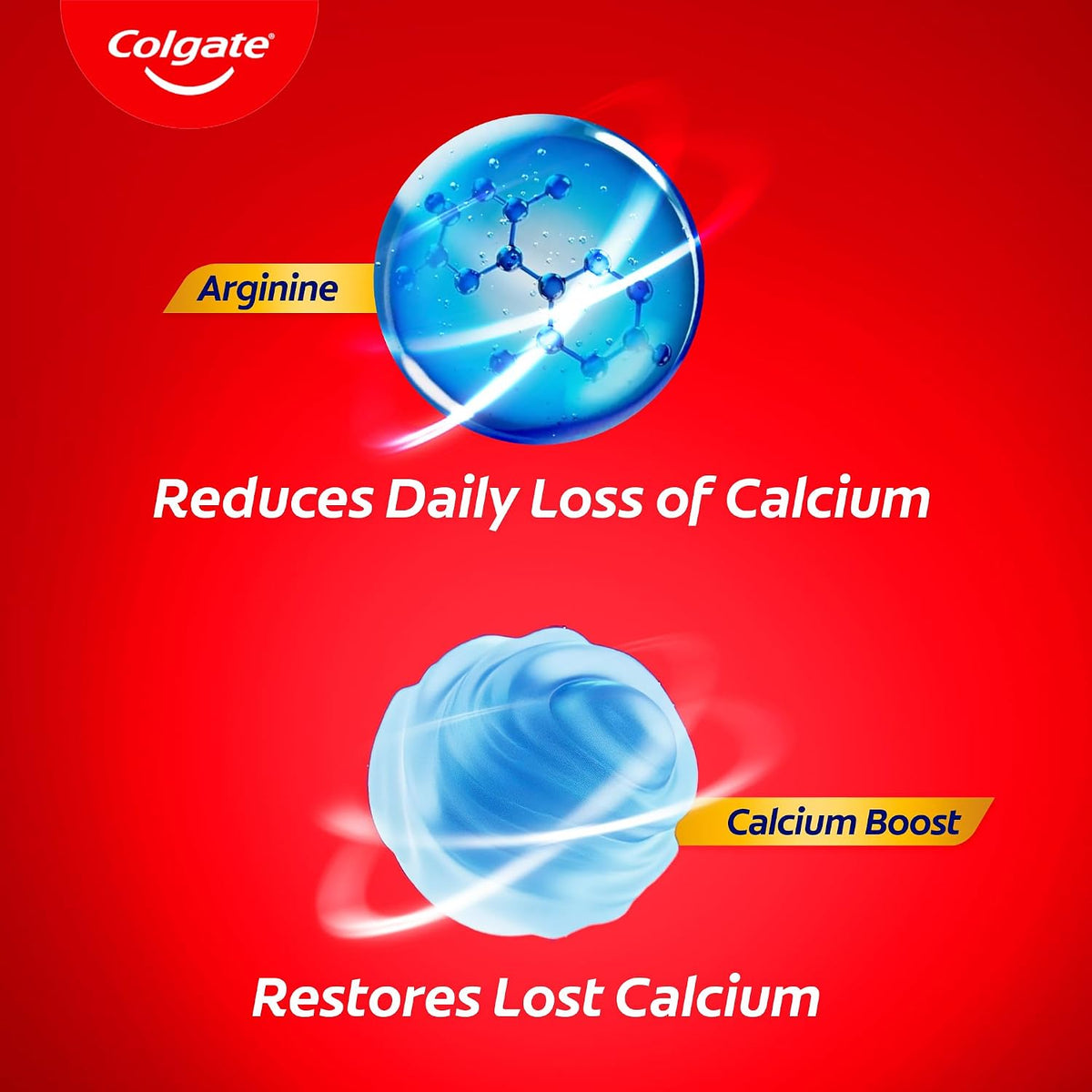 Colgate Strong Teeth, 500g (200g + 200g + 100g), Calcium-boost Tooth Paste for 2X Stronger Teeth, Protects Enamel, Whitens Teeth, Fresh Breath & Prevents Caviti