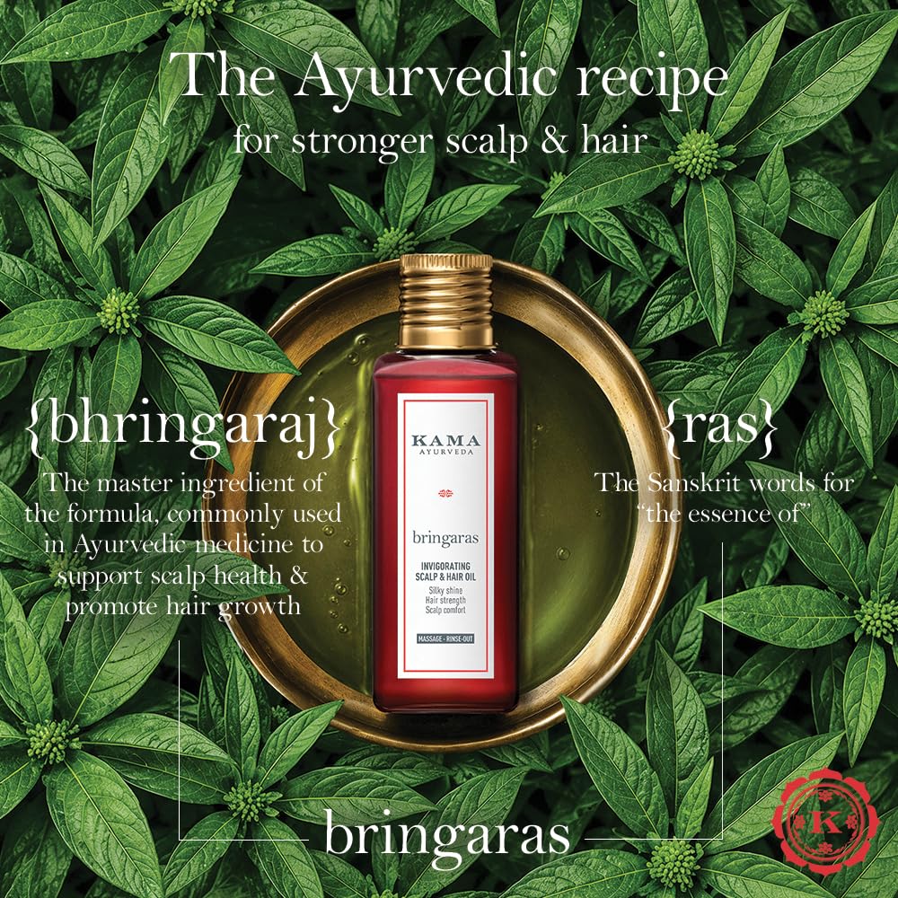 BRINGARAS BALANCING SCALP & HAIR OIL 100 ML Stimulates Hair Growth | Rebalances Scalp Health