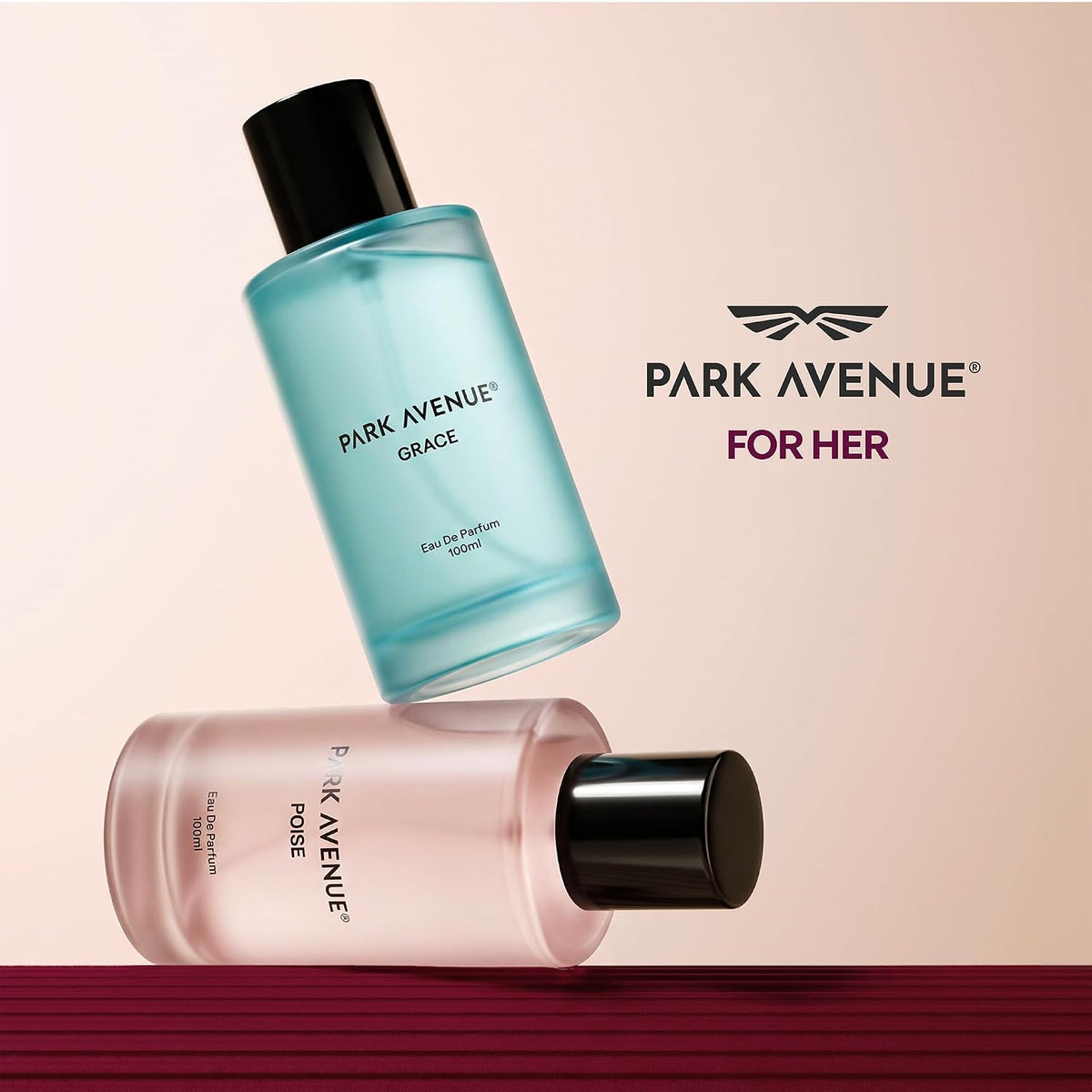 Park Avenue For Her | Luxury Perfume Gift Set for Women | 2 x 100ml | Grace & Poise | Long Lasting EDP | Fresh | Floral | Premium Fragrance