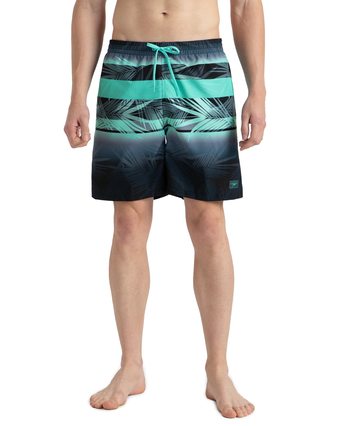 Speedo Men's 4 Way Flex Essential Printed Watershorts with Side Pockets | Water Repellent | Internal Drawcord | Wide Waistband Swimming Trunks Antracite & Arcti