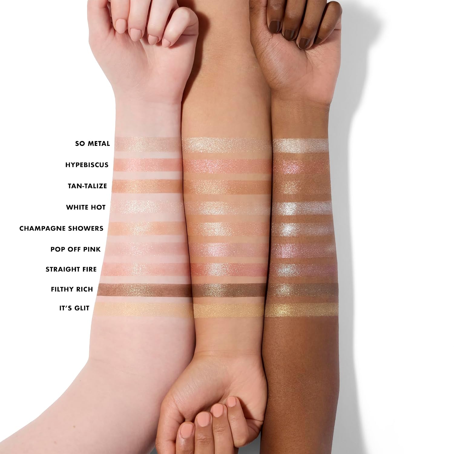 e.l.f. Powder Fine As Fleck Glitter Eyeshadow, Long-Lasting Sheer Eye Makeup With A Shimmer Finish, Soft, Smooth Formula, Vegan & Cruelty-Free, White Hot