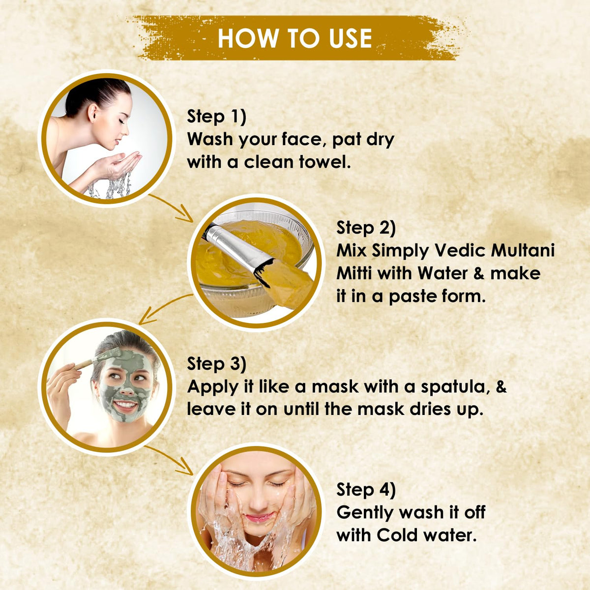 Simply Vedic 100% Natural Multani Mitti Powder Face Pack (200Gms-Pack1) For Exfoliating Soothing Nourishing Face, Skin & Hair| Indian Healing Clay/Calcium Bento