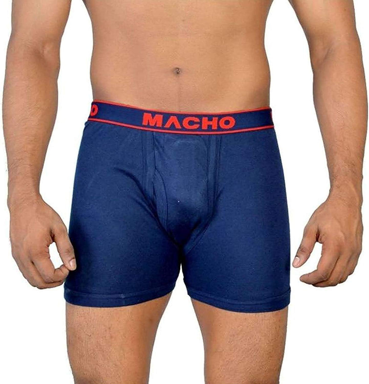 Macho Men's Long Cotton Fine Trunk Pack of 1 (Multi Color) 80 CM Multi-coloured