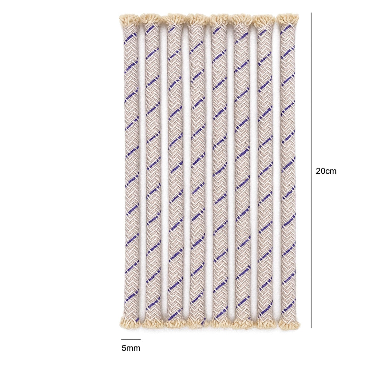 Akhand Jyot Diya Wicks| Long Twisted Cotton Wicks for Pooja | Deepak Batti for Oil Lamp |Cotton Torch Wicks Round Replacement for Kerosene Lamp, Tiki Torches, O