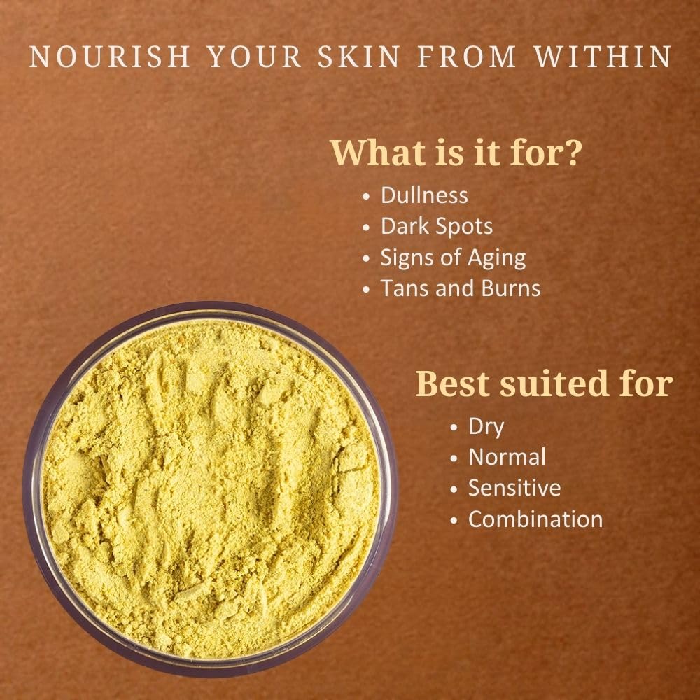 Svarasya Chandrika Natural Face Pack (ubtan powder) | The Ancient Illuminator Face Pack for oily and acne prone skin with Natural Ingredients (Includes Turmeric