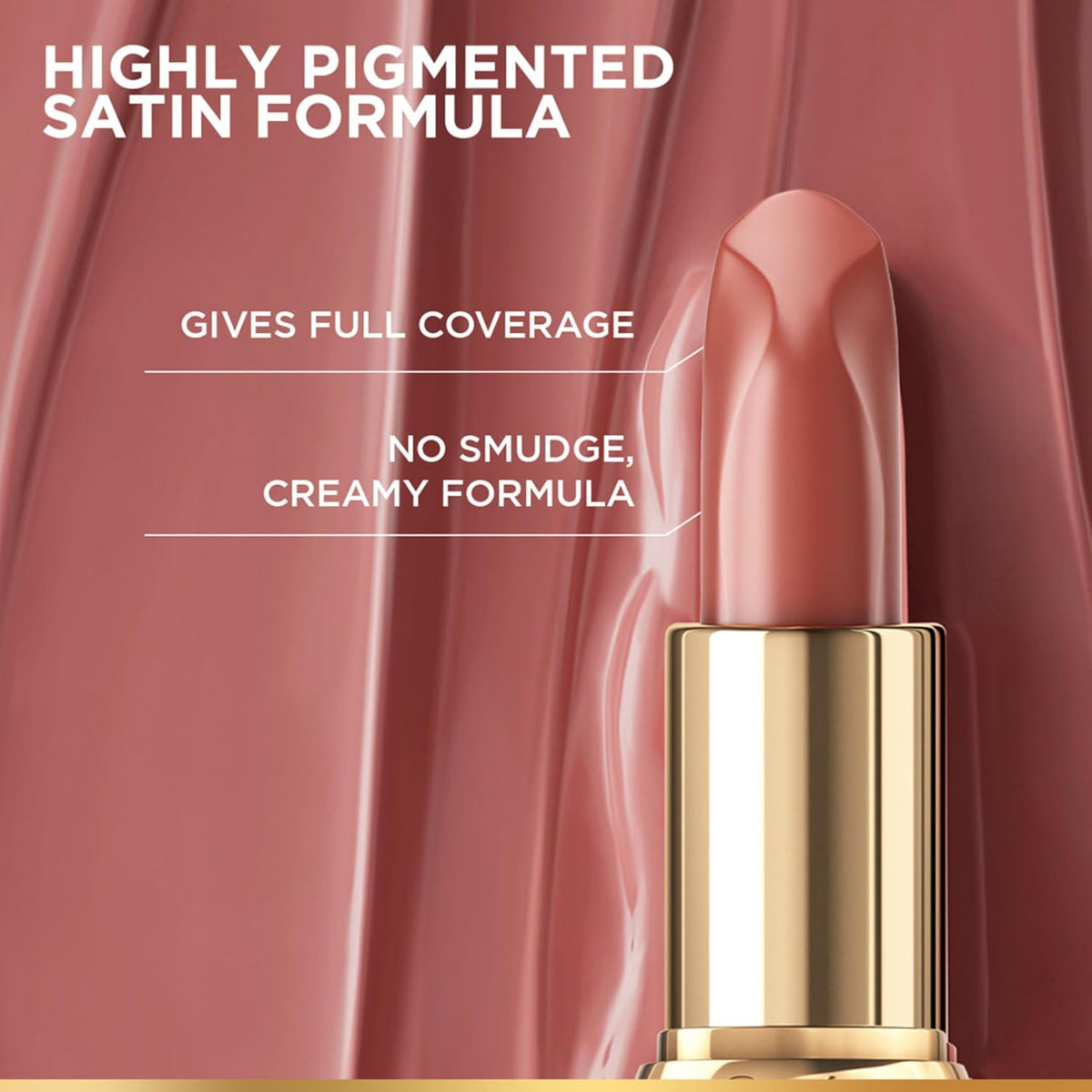 L'Oreal Paris Color Riche Satin Lipstick 601 Worth It, 4 Gm 601 Worth It 4.5 g (Pack of 1)