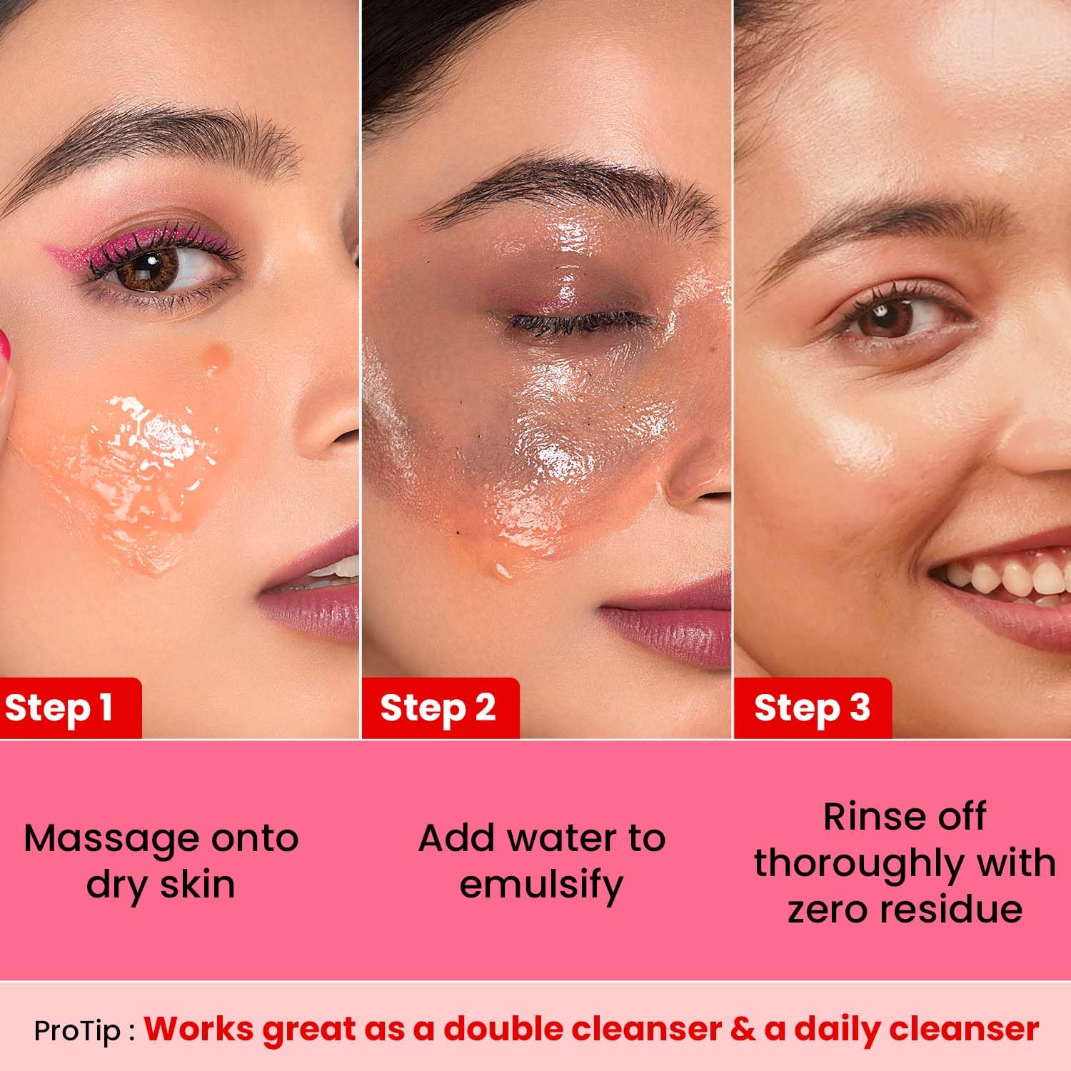 Dot & Key Strawberry Dew Cleansing Balm | For Clean, Smooth & Dewy Skin | Makeup Remover Balm |Non Greasy Makeup Cleanser Face Scrub | Cleanses Dirt, Makeup & Sunscreen | For All Skin Types | 70ml
