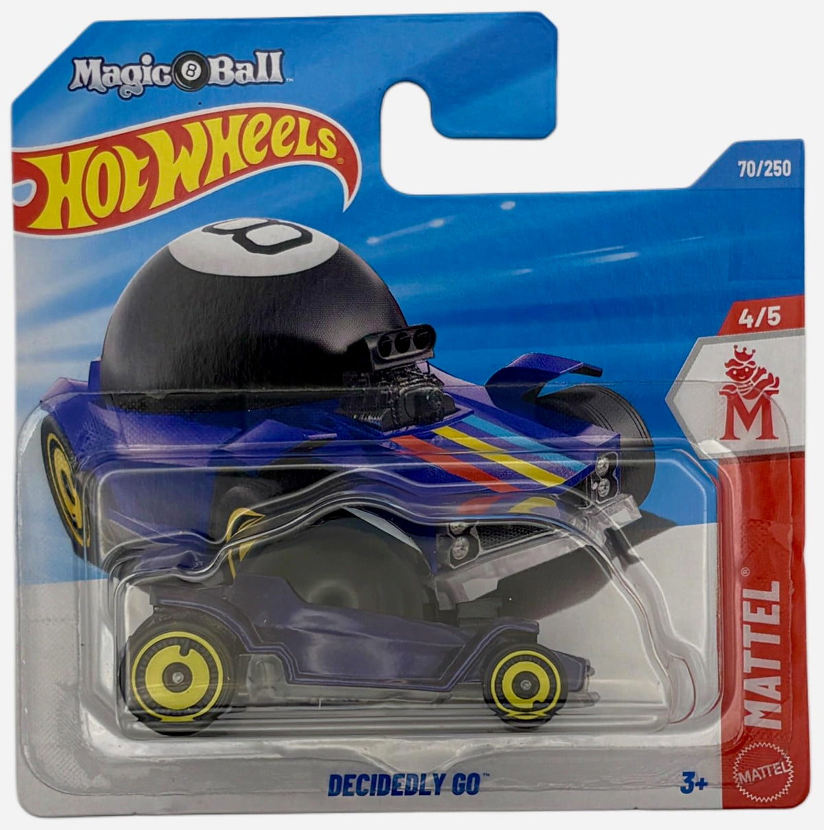 Hot Wheels - Decidedly Go - JJJ37 - Mattel 4/5 - Short Card - Purple - Magic 8 Ball - Mattel 2026 (70/250) - 1:64 - Fantasy Model