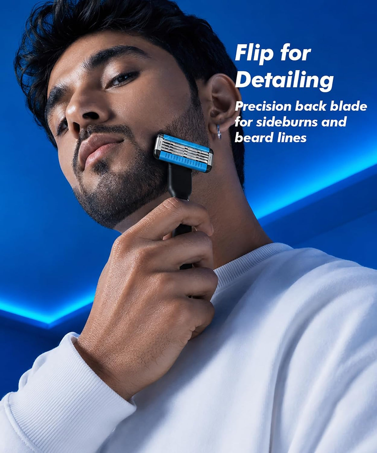 Bombay Shaving Company Switch4 Razor Cartridge | Pack of 2 Cartridges | 4 Blade Razor | Popular 3 blade razors compatible | Universal Cartridge | Double Lubrica