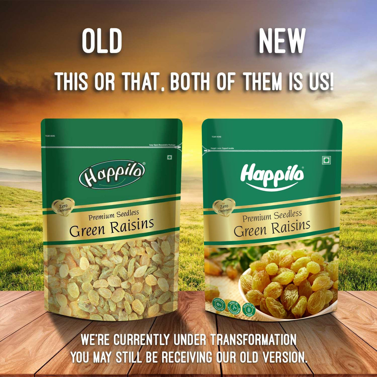 Happilo Premium Seedless Green Raisins 1 kg | Quality Kishmish/Kismis | Dry Fruits, Healthy Snacks | Rich in Iron & Vitamin B | Antioxidant Rich | Healthy Dry F