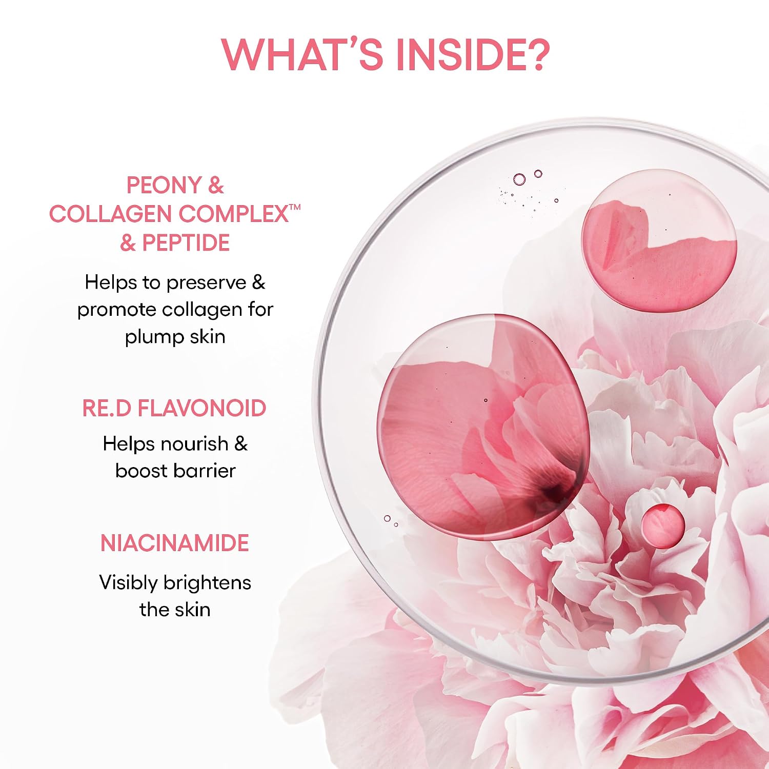 Laneige Bouncy & Firm Radiance Boosting Serum with Peony & Collagen and Peptides for Hydrated and Firm Skin | Instant Glow