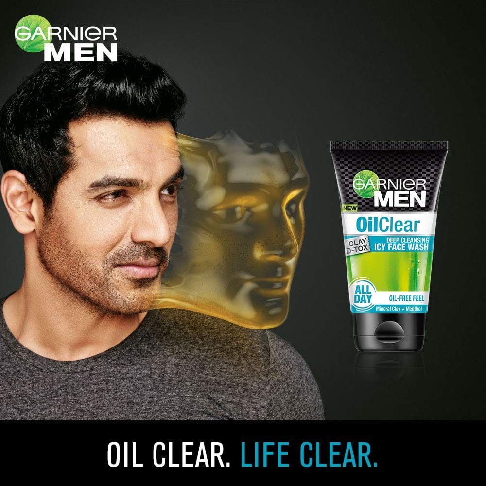 Garnier - Men Oil Clear Icy Face Wash (150g)