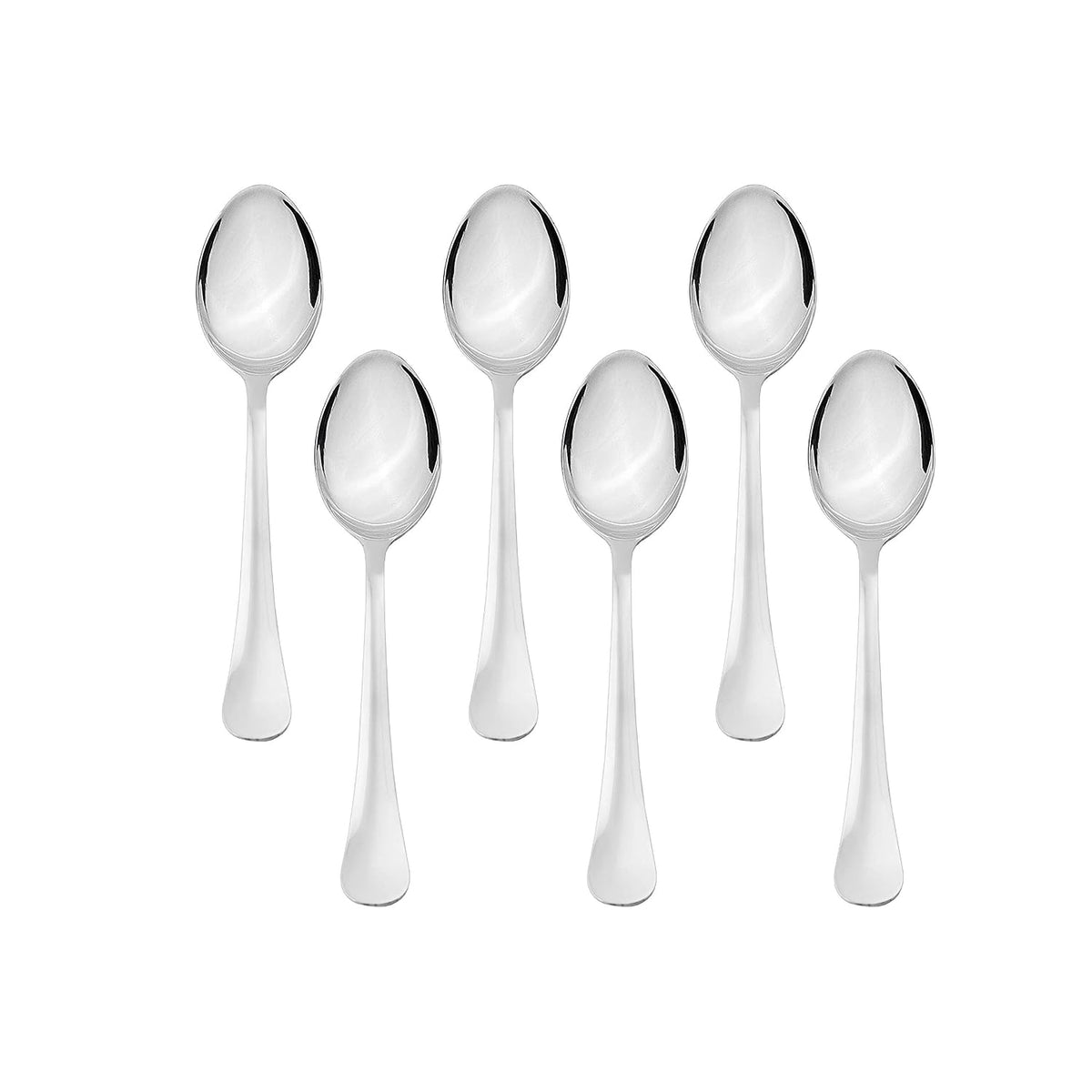 Sumeet Stainless Steel Baby/Medium Spoon Set of 6 Pc – (16cm L) (1.6mm Thick) 6 Pcs Medium