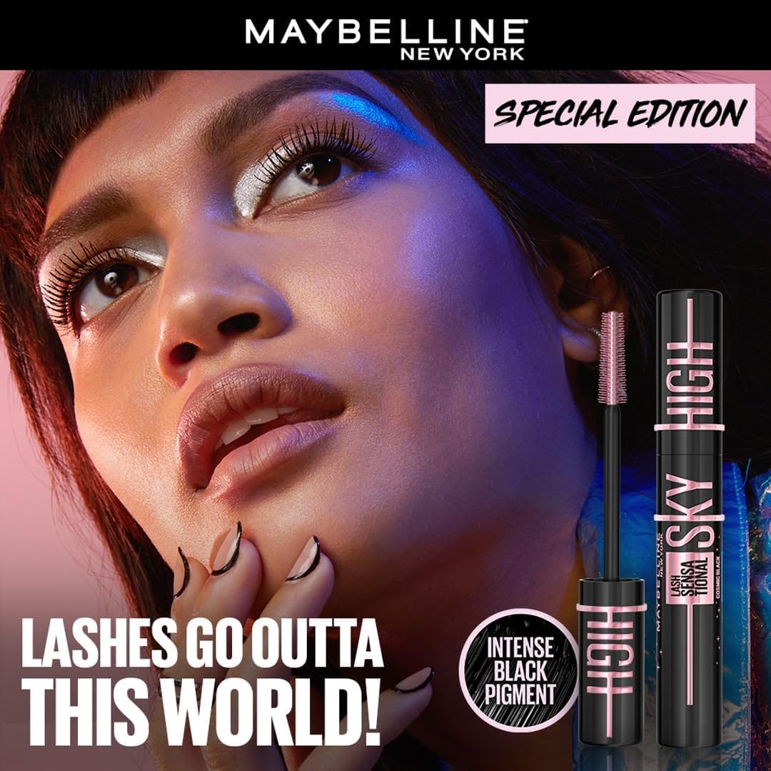 Maybelline New York - Lash Sensational Sky High Waterproof Mascara (Cosmic Black) - 6mL