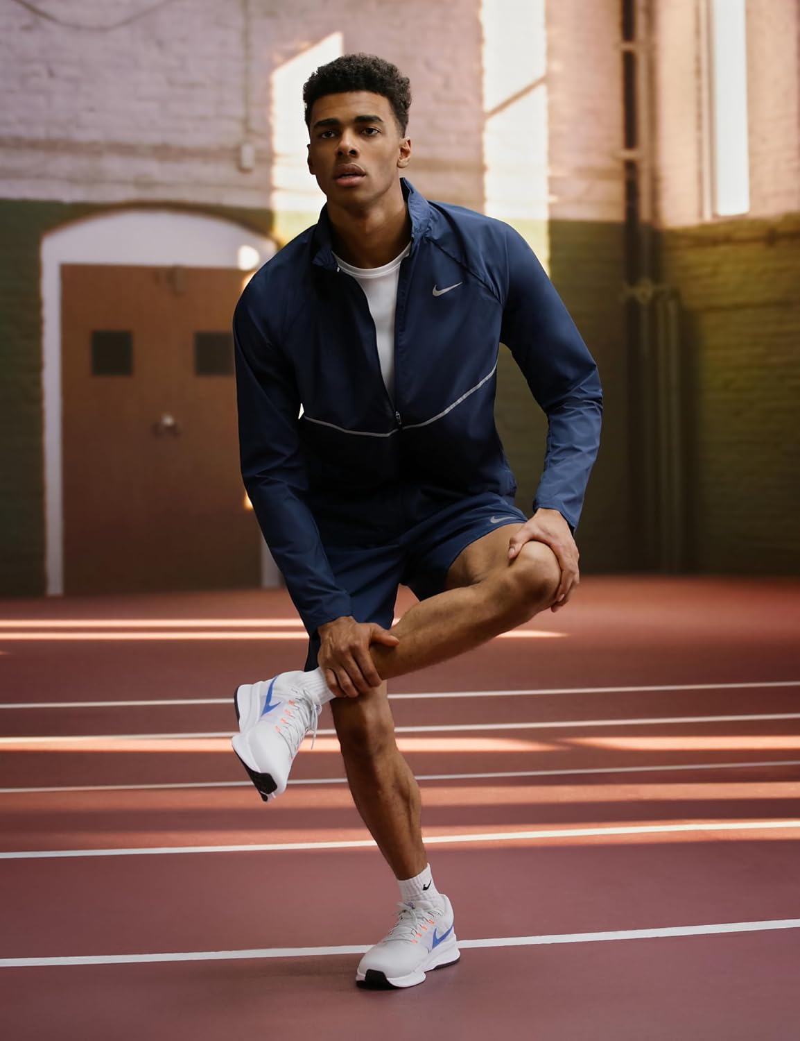 Nike Mens Run Swift 3 Running Shoes 8 UK Off White/Blue Crystal-White-Off Noir