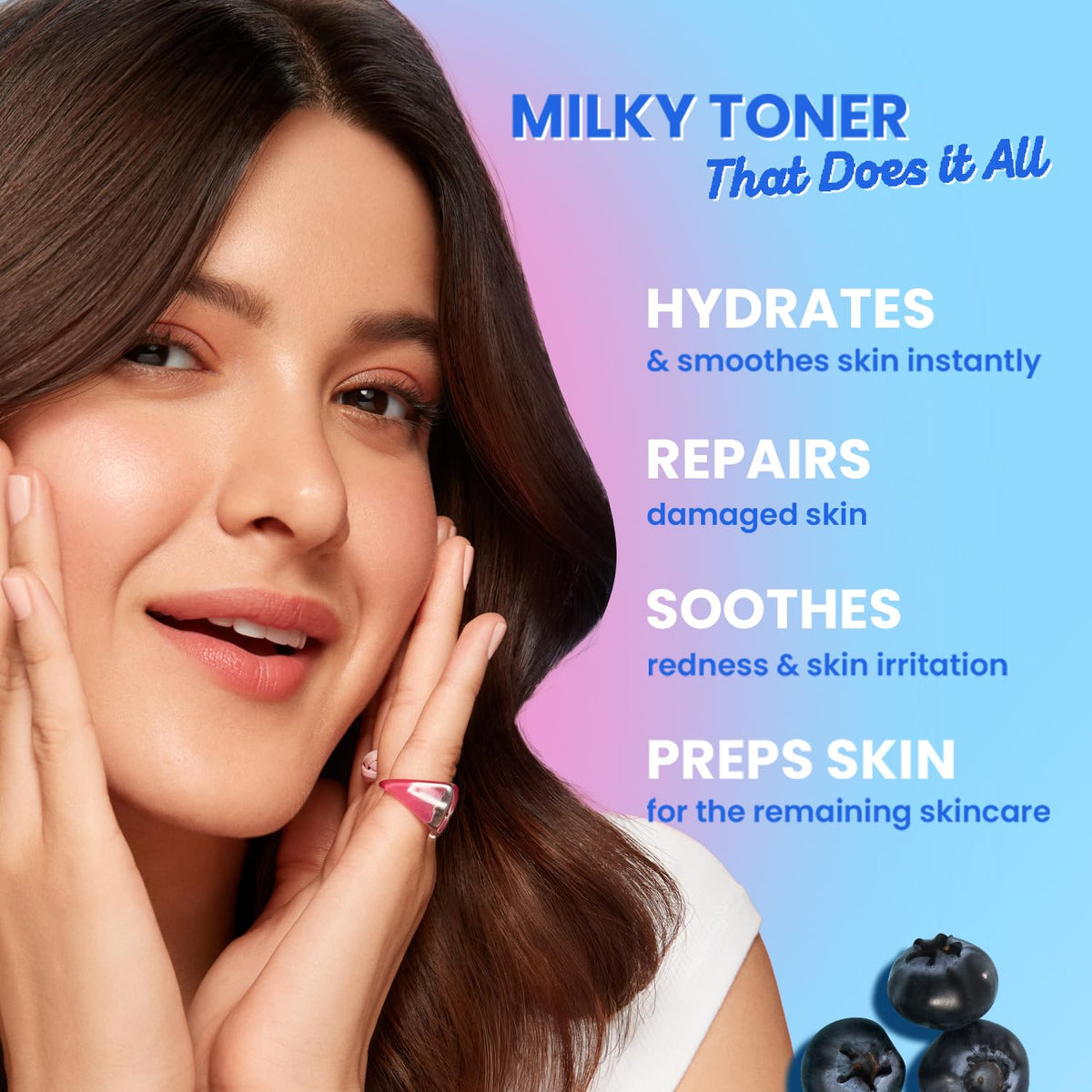 Dot & Key Barrier Repair Milky Toner Essence With 5 Ceramides | Hyaluronic & Rice Water, Hydrates & Smoothes Skin, Calms Redness, Preps Skin, Lightweight & Quic