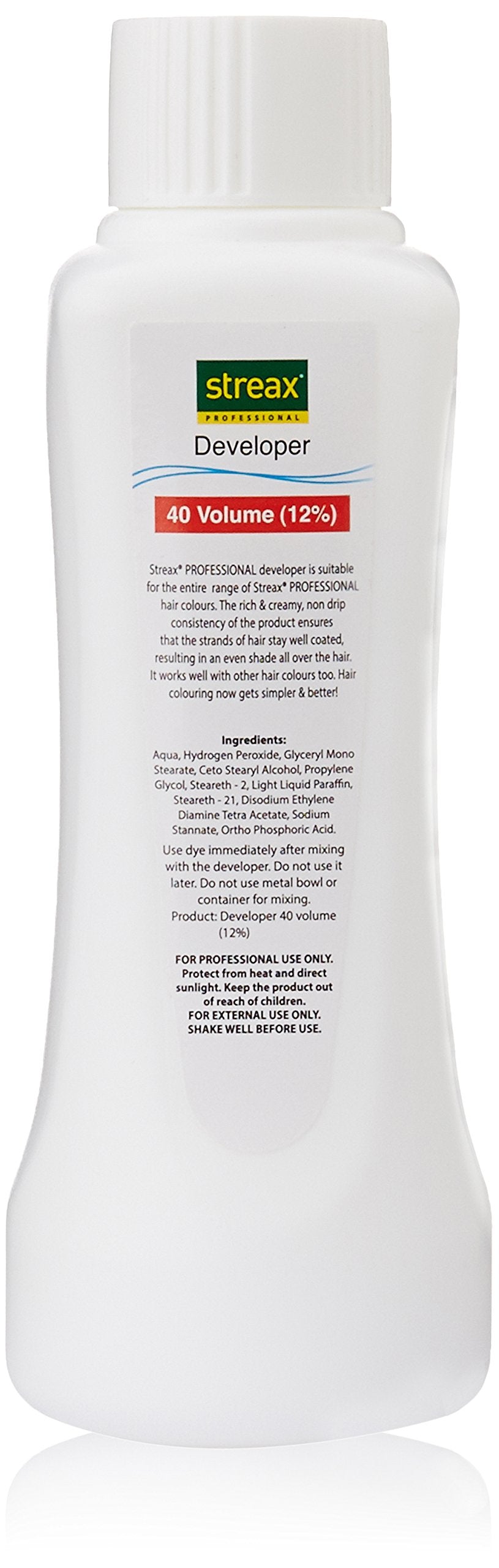 Streax Developer, 40 Volume, 250ml - White