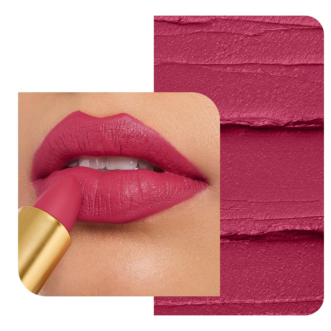 LoveChild Masaba 90s Drip Caramel (Pink Nude) Luxe-Matte Lipstick with Intense One-Swipe Color Payoff in High-Pigment HD Crème Matte Formula, 4gm