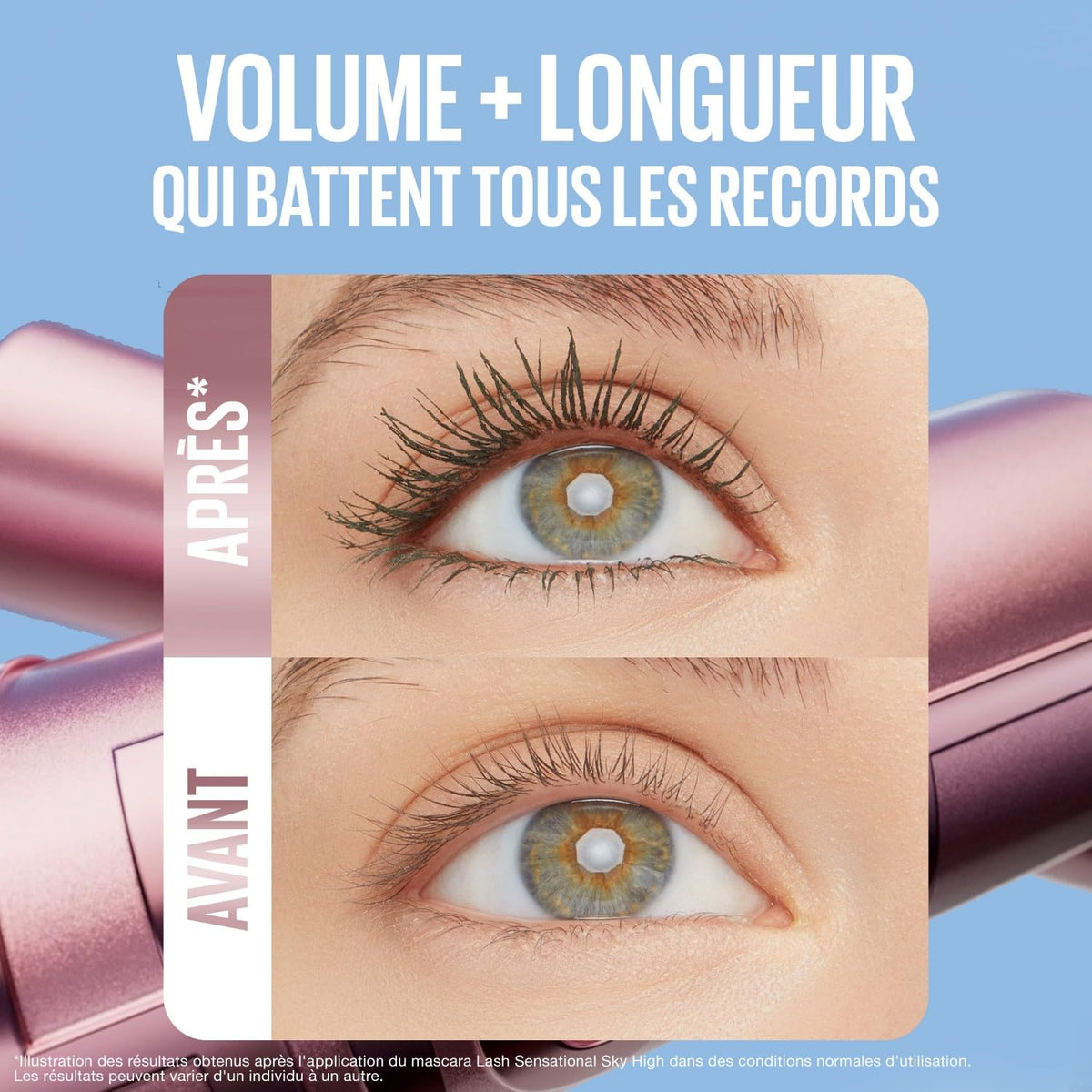 Maybelline New York Lash Sensational Sky High Blue Mascara, Green Altitude (Pack of 2)