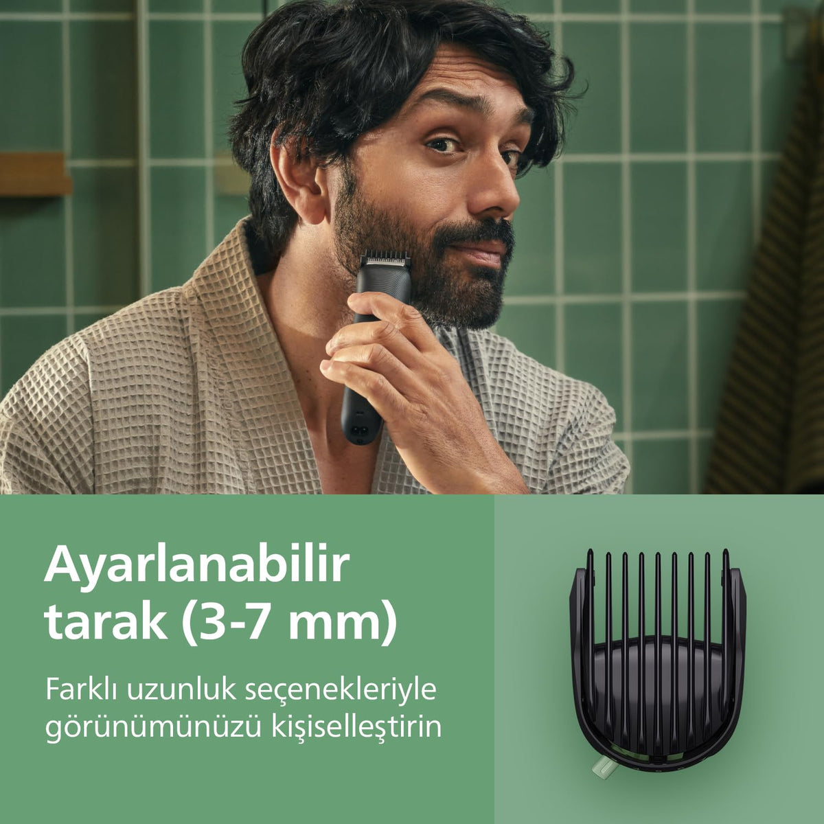 Philips Multigroom 3000 Series All-in-one 9-Piece Trimmer – Shaver and Hair Clipper for Face, Head & Body, Self-Sharpening, Skin-Friendly Blades, 12 Length Sett