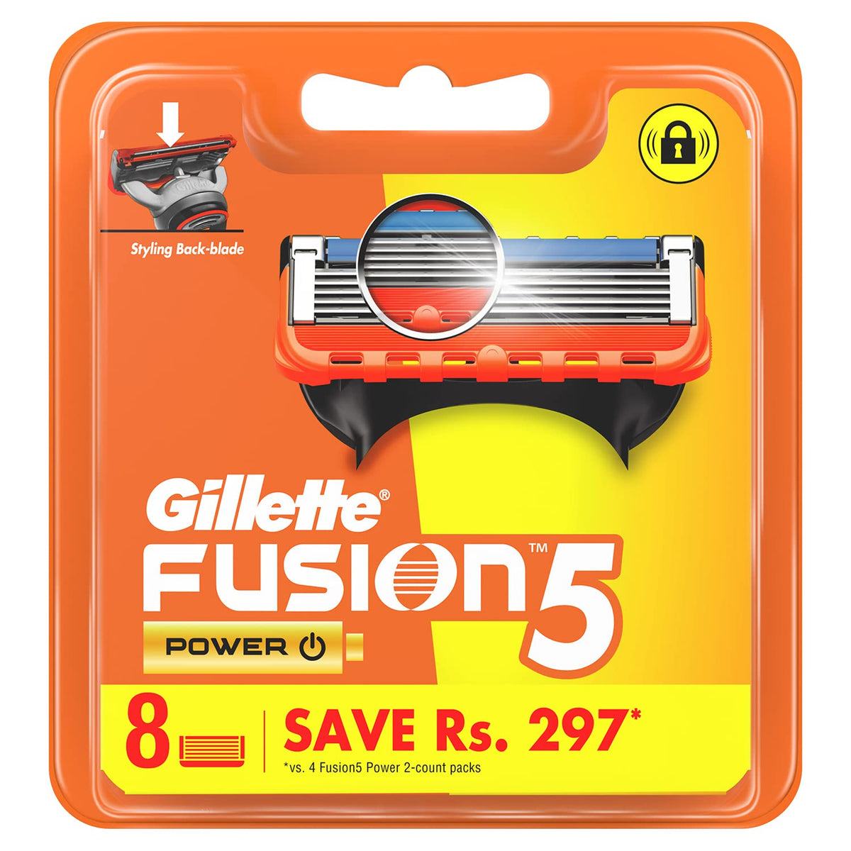 Gillette Fusion Power Shaving Razor Blades - 8 Pieces & Flexball Pro Glide Gift Pack With 4 Cartridges Unique Fusion Power Manual Razor,4s + Gift Pack and Flexb