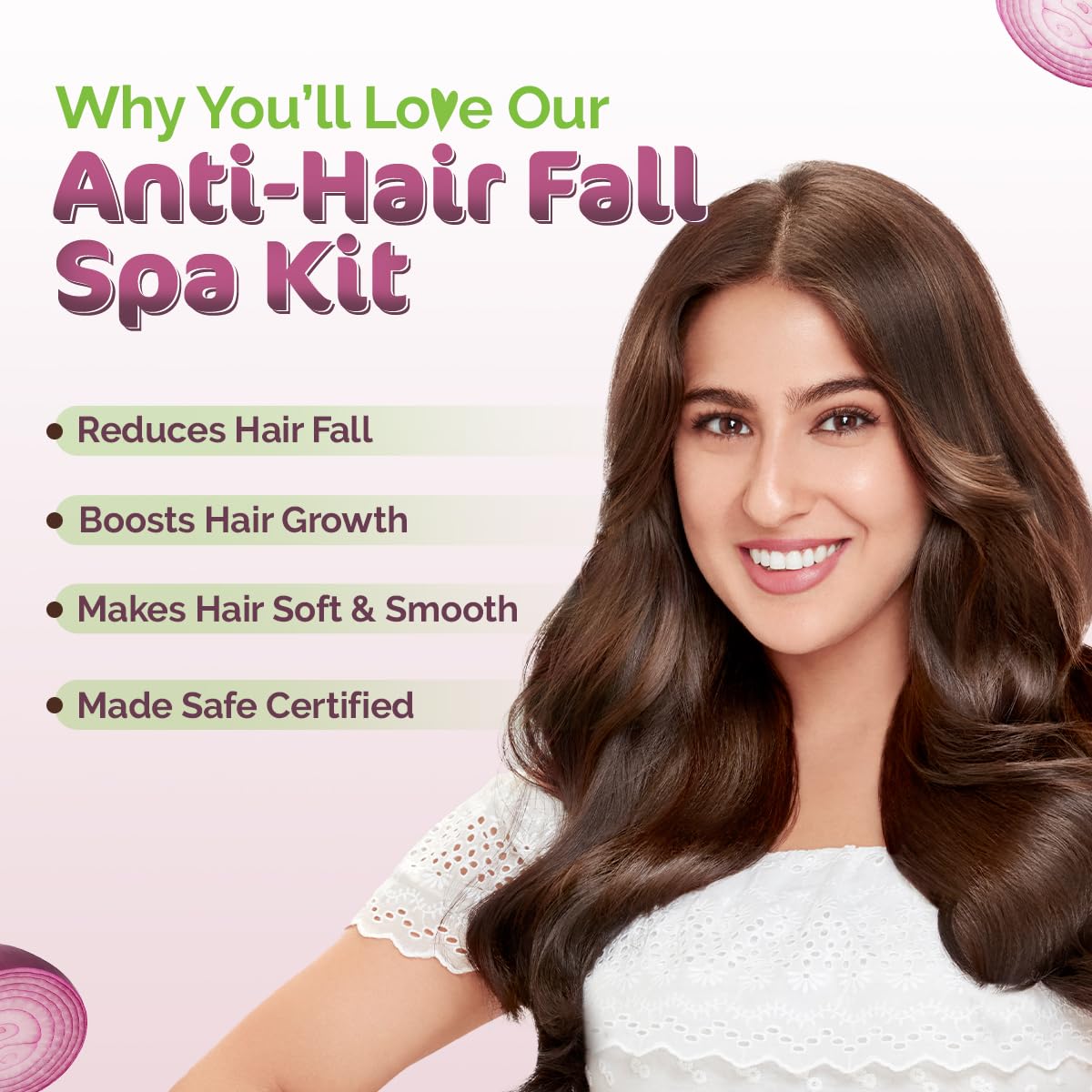 Mamaearth Anti-Hair Fall Spa Kit | Onion Shampoo 250 ml + Conditioner 250 ml + Hair Oil 150 ml | Boosts Growth | Reduces Hair Fall | Softens Hair