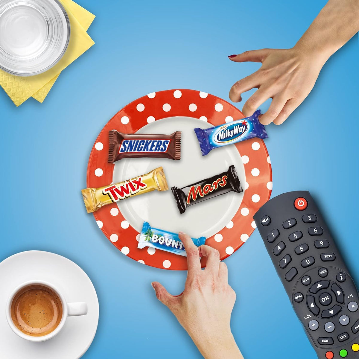 Best Of Minis Pack – Mars, Snickers, Milky Way & Bounty (400g) Bag By COUGAR | 20 Assorted Mini Bars | Perfect for Sharing, Gifting, Parties, Office Treats & Fe