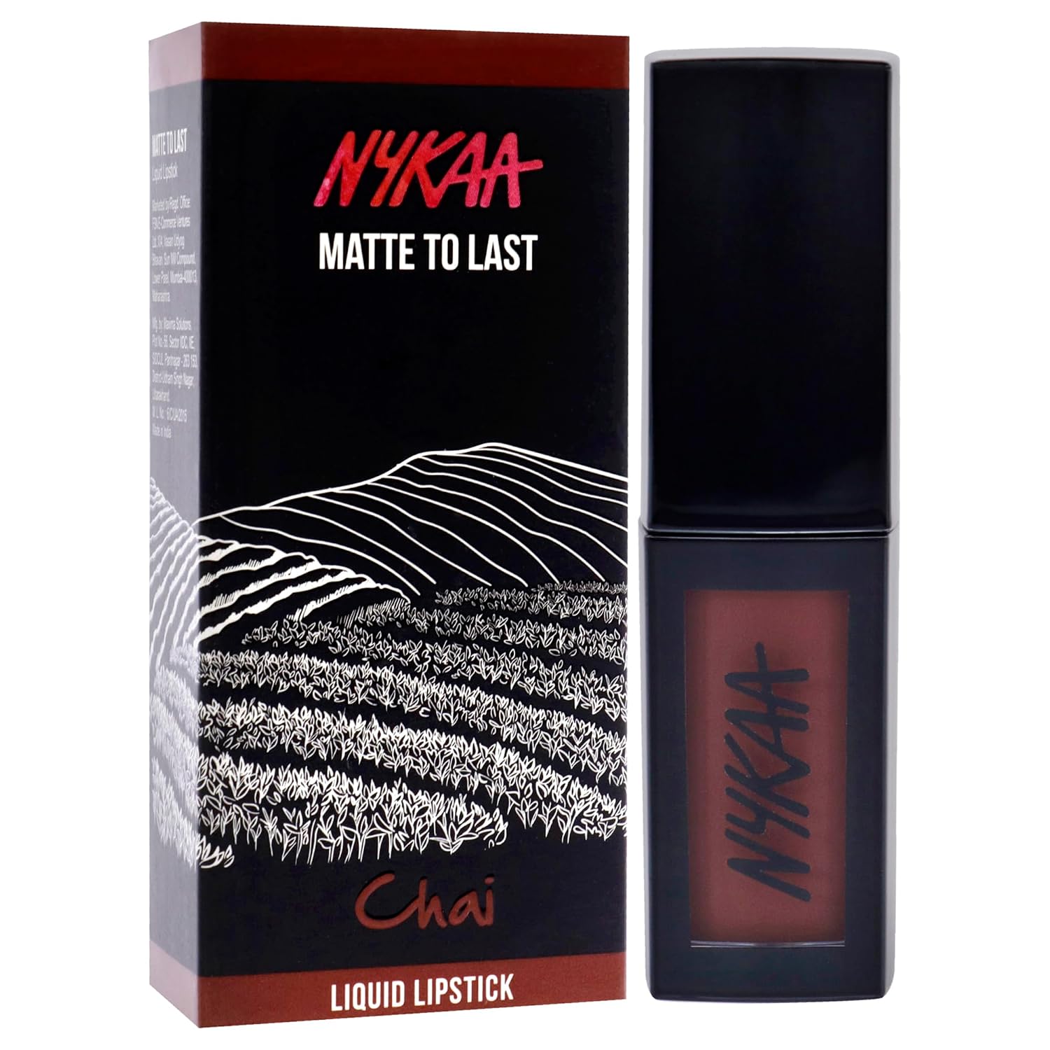 Nykaa Matte to Last Liquid Lipstick, Matte Finish, 5ml - 18 Chai