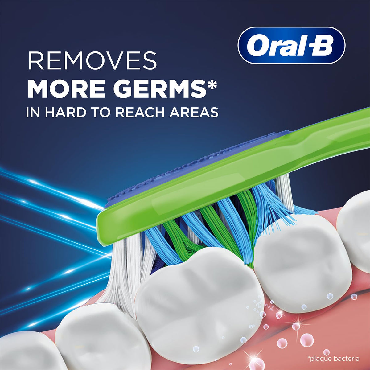 Oral-B Criss Cross Deep Clean Medium Bristles Manual Toothbrush For Adults,Tongue Cleaner, Multicolour Tooth Brush Set, Oral B Dentist Recommended Brand (Family