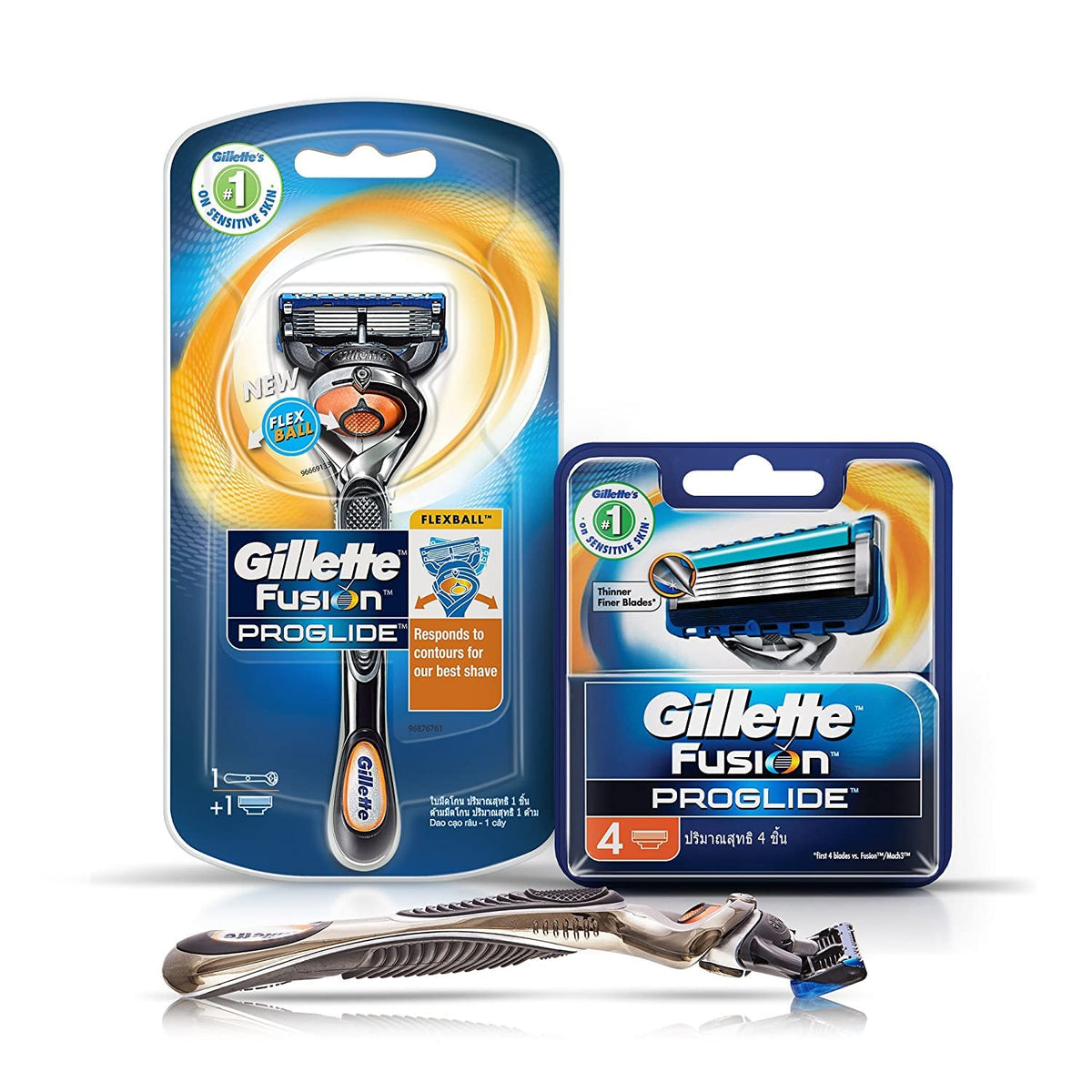 Gillette Flexball Pro Glide Gift Pack For Men (1 Razor With 4 Blades) | Value Pack | Mens Grooming Set | Gift Hamper For Men, Husband, Boyfriend