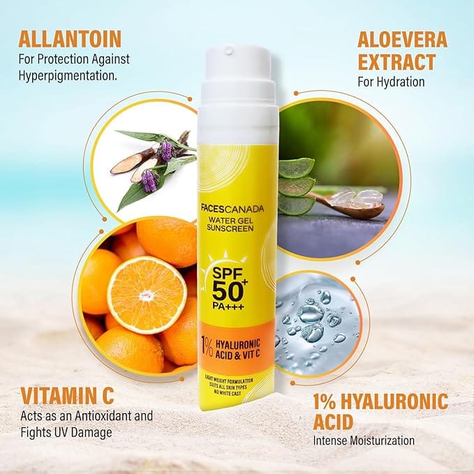 Faces - Water Gel Sunscreen SPF 50 PA+++ (50g)