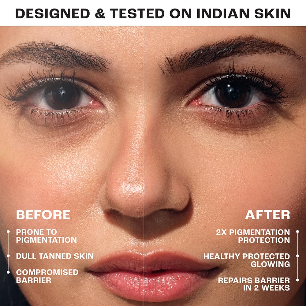 Lakme Sun Expert Tinted Dry Matte Sunscreen Fluid SPF 50+ PA++++ | 1% Ceramide Complex for Skin Barrier Repair | Sheer Coverage Foundation Like Finish – Bronze
