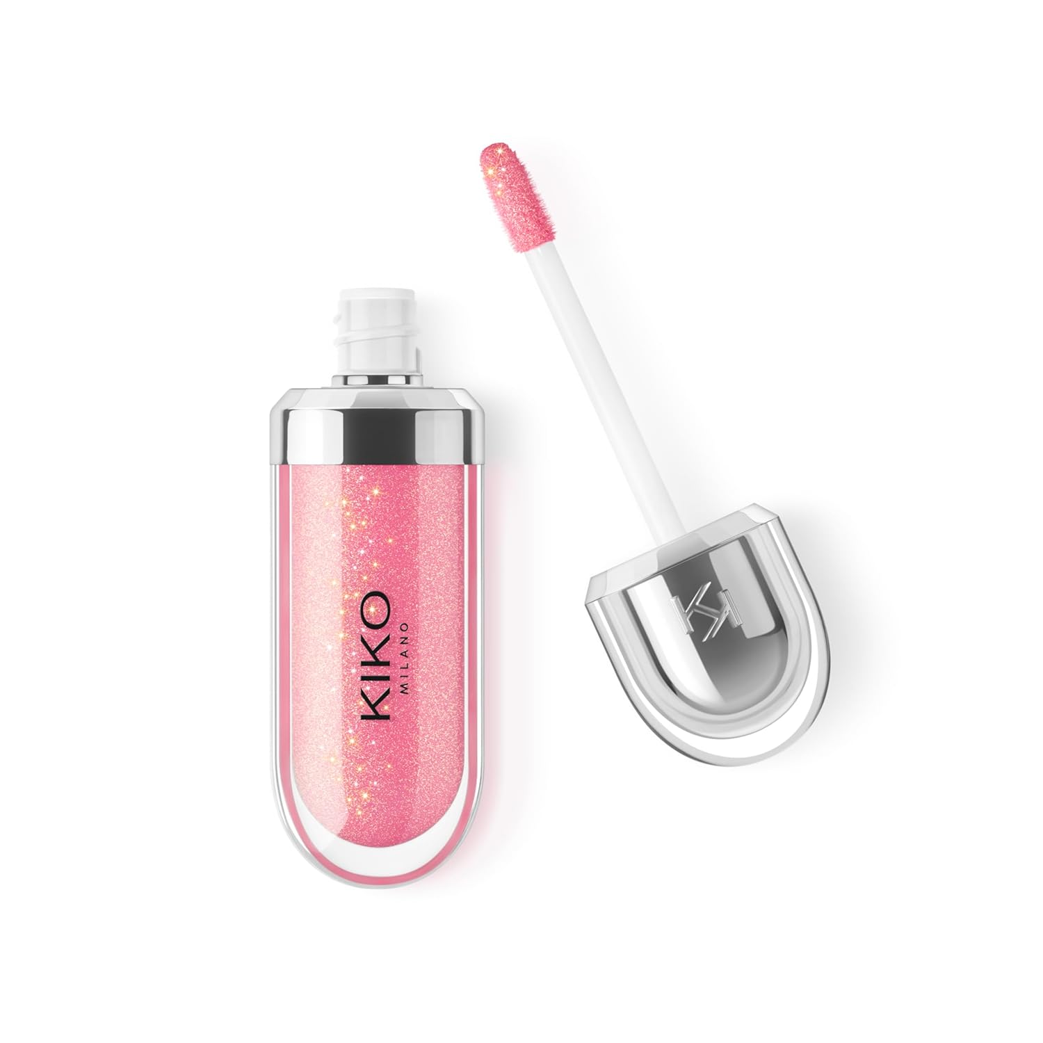 KIKO Milano 3D Hydra Lip Gloss – High Shine, Hydrating, Plumping, Non-Sticky, Moisturizing Lip Makeup Color:26 Sparkling Hibiscus Pink