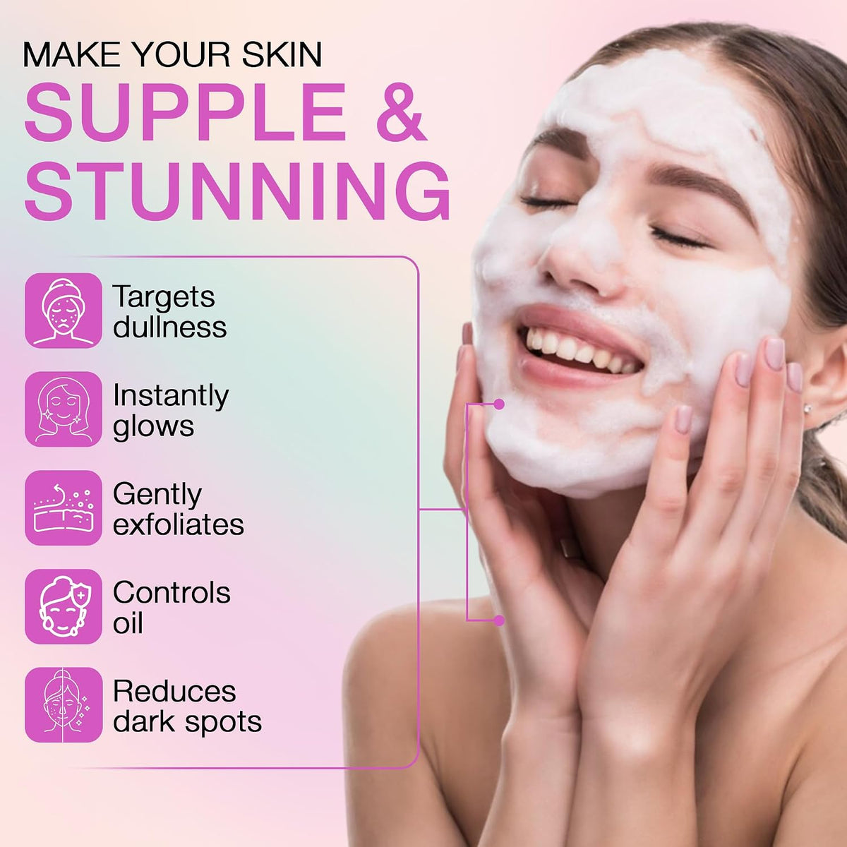 Ivanka Intimate Beauty Instant Glow Soap bar with kojic care & gluthathion - Instant Glow Soap bar - acne soap for clear Lovely skin - face cleanser for women