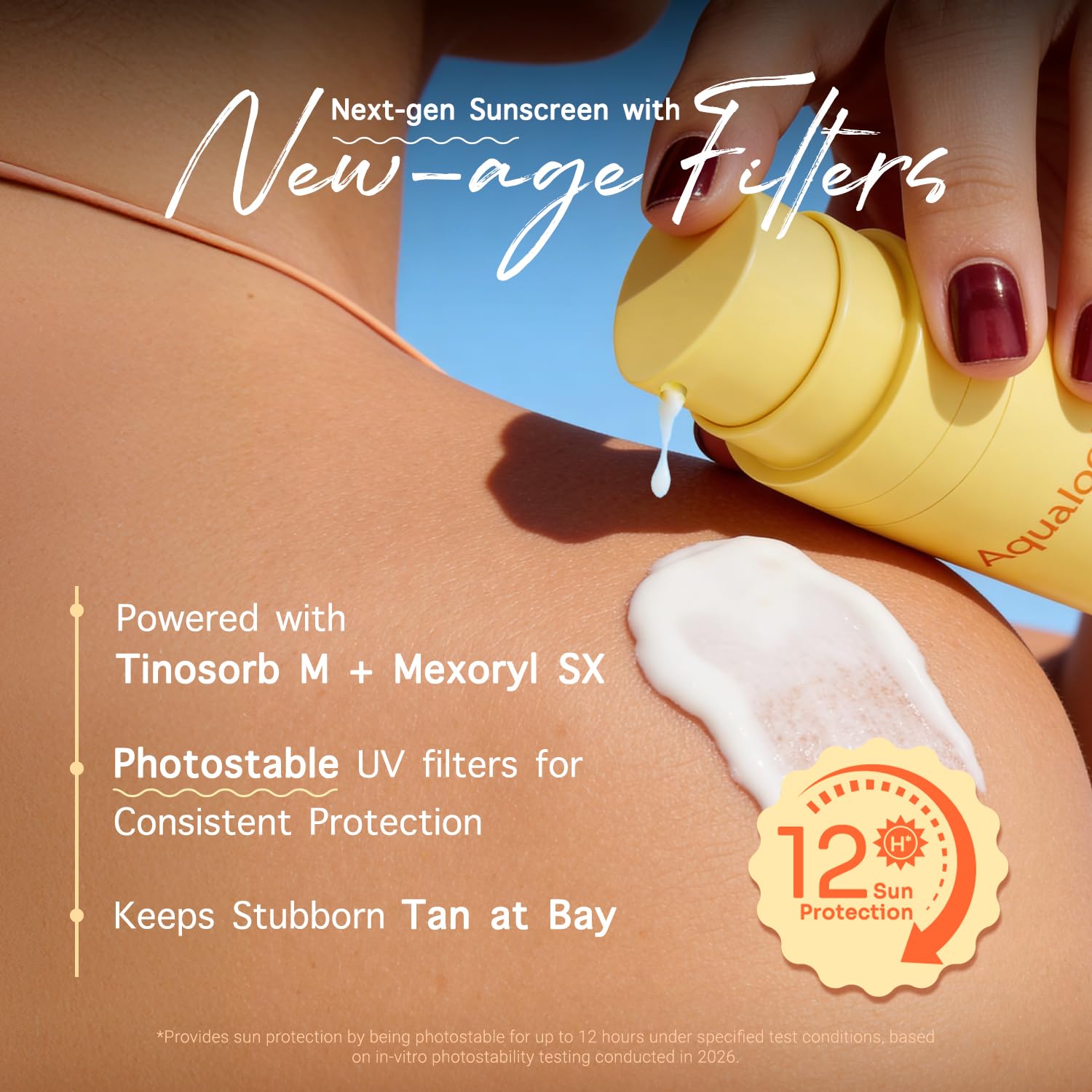 Aqualogica Glow+ Dewy Gel Sunscreen - 50 g | SPF 50+ PA++++ | In-Vivo Tested | New-age Filters | 12-Hour* Sun Protection | Tan Protection