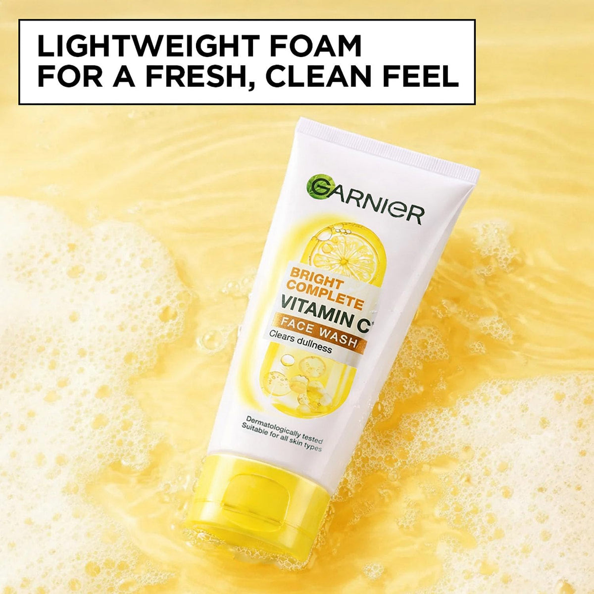 Garnier Bright Complete Skin Naturals Vitamin C Face Wash, 150g(Pack of 2)