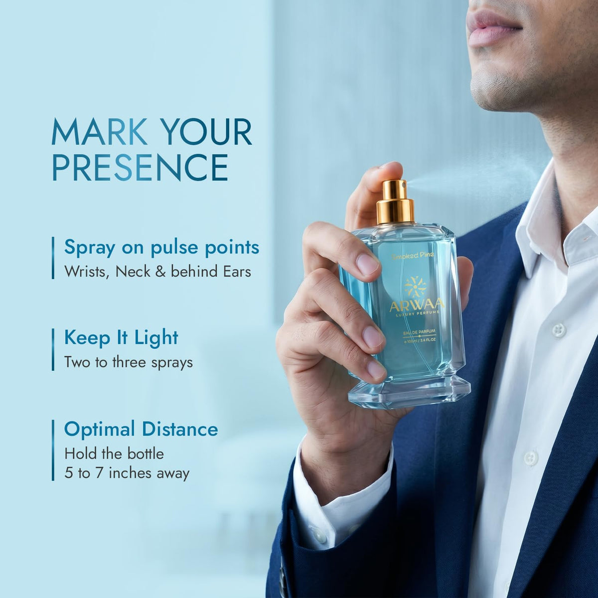Smoked Pine Eau De Parfum for Men, 100ml | Woody Spicy Fragrance | Long Lasting EDP