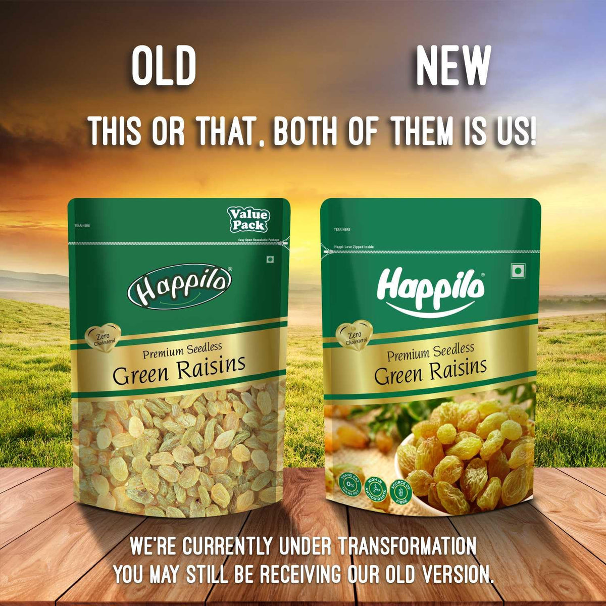 Happilo Premium Seedless Green Raisins 500g | Quality Kishmish/Kismis | Dry Fruits, Healthy Snacks | Rich in Iron & Vitamin B | Antioxidant Rich | Healthy Dry F
