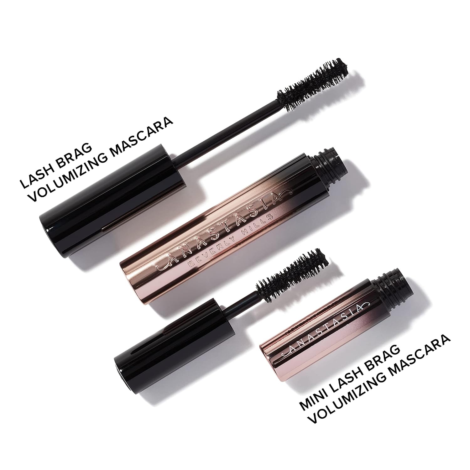 Anastasia Beverly Hills Lash Brag Mascara – Long-Wearing Clump-Free Formula for Bold, Thickened Lashes with All-Day Lift, Size : Mini
