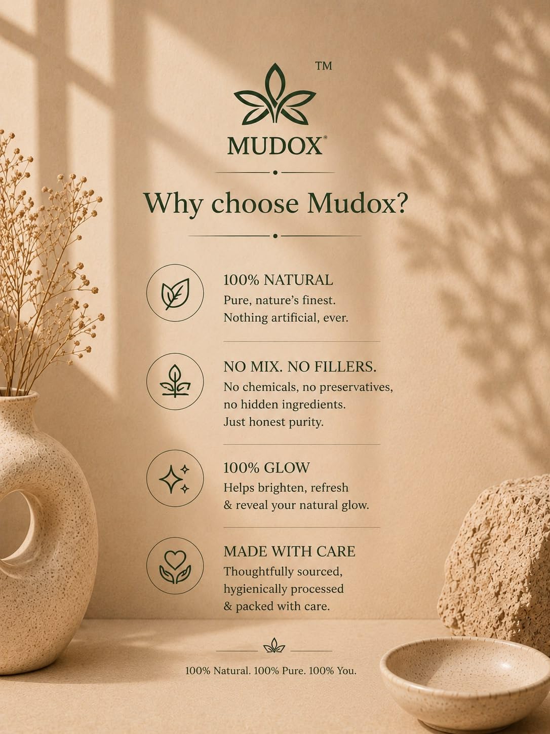 Pure Multani Mitti Fuller's Earth Powder Natural Clay Face Pack