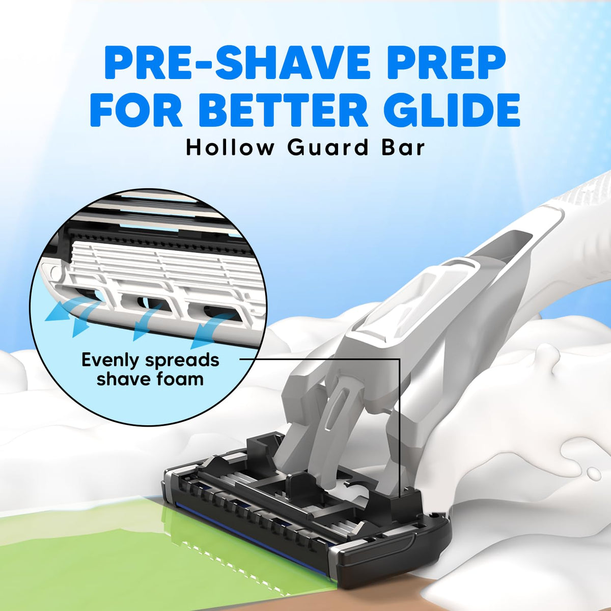 LetsShave Pro 6 Portable Razor for Men (Pack of 2) – World's 1st 6-Blade Travel Shaving Set | Precision Grooming for Daily Use 1 count (Pack of 2)